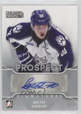 2015-16 Leaf ITG Heroes & Prospects Prospect Silver 1/3 Dmitry Sokolov Auto f5q