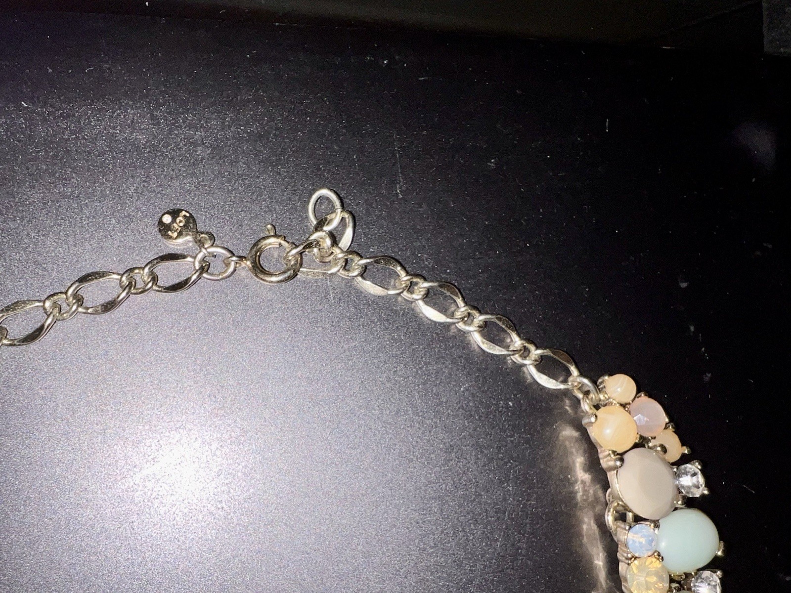 Multicolor Statement Collar Necklace with Lobster… - image 5