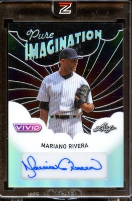 25 Leaf Vivid Mariano Rivera Pure Imagination Auto Prismatic Blue Holo 1/1