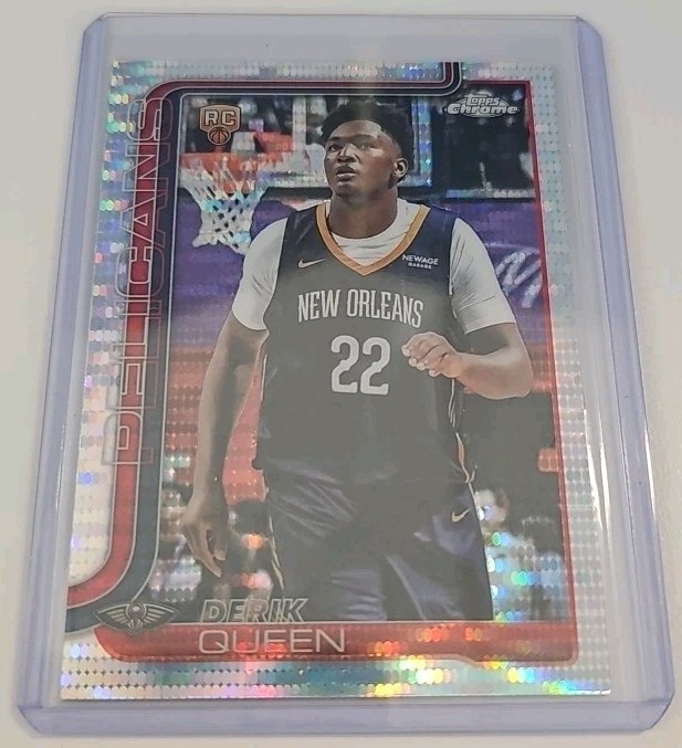 2025-26 Topps Chrome Basketball Derik Queen #263 Pulsar Refractor Rookie Card RC