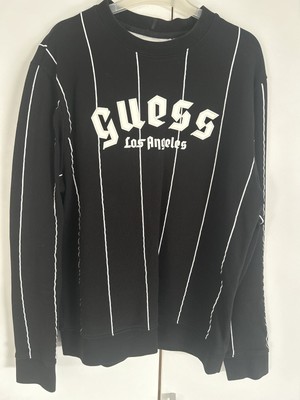 Guess LA Sweater   Schwarz mit weißen Streifen   top Zustand kaum getragen