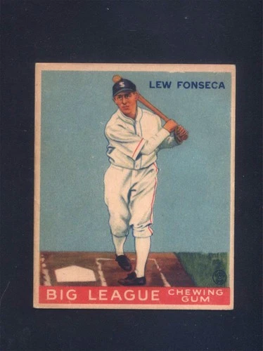 1933 Goudey World Wide Gum #43 Lew Fonseca White Sox (GD) 009095