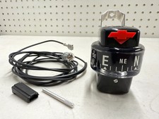 1958-1964 Chevy Impala Full Size Accessory Compass Black Dial W Light Harness