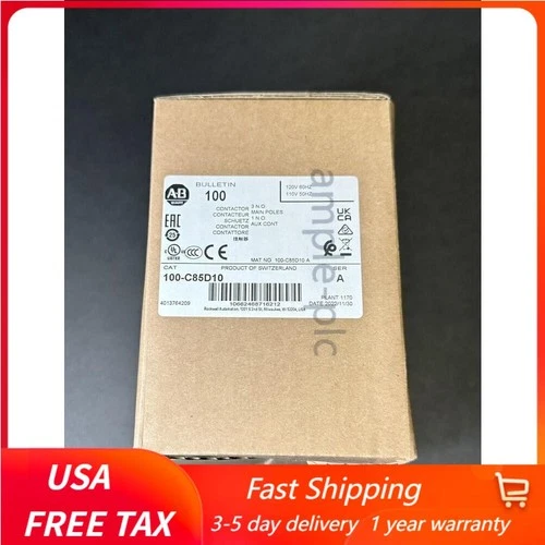 Allen Bradley 100-C85D10 3P 85A 120V Contactor New In Box 100C85D10 US Free Tax