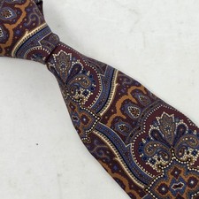 Paul Fredrick Necktie Men  s Paisley 100 Silk Tie Multicolor Made in Italy