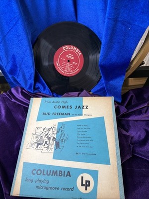 Bud Freeman And His Famous Chicagoans  Comes Jazz  Columbia  CL 6107  Mono  VG+