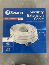 Swann 30M CCTV Cable BNC DC Power Lead Security DVR Video Camera Extension Cable