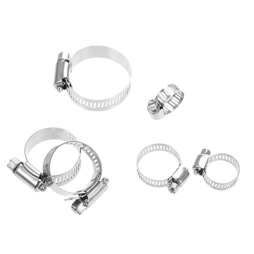 Kit 60 Fascette Stringitubo Regolabili A Vite - Morsetti In Acciaio Inox - USA