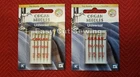 2 CARDS Sewing Needles Kenmore,Brother, Janome,Singer 10,12,14,16 Assorted Sizes