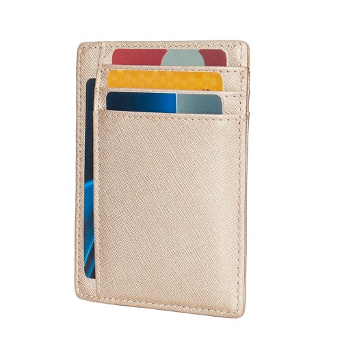 Small RFID Blocking Minimalist Slim Cards Holder Pocket Wallets for Men Women - Picture 23 of 33