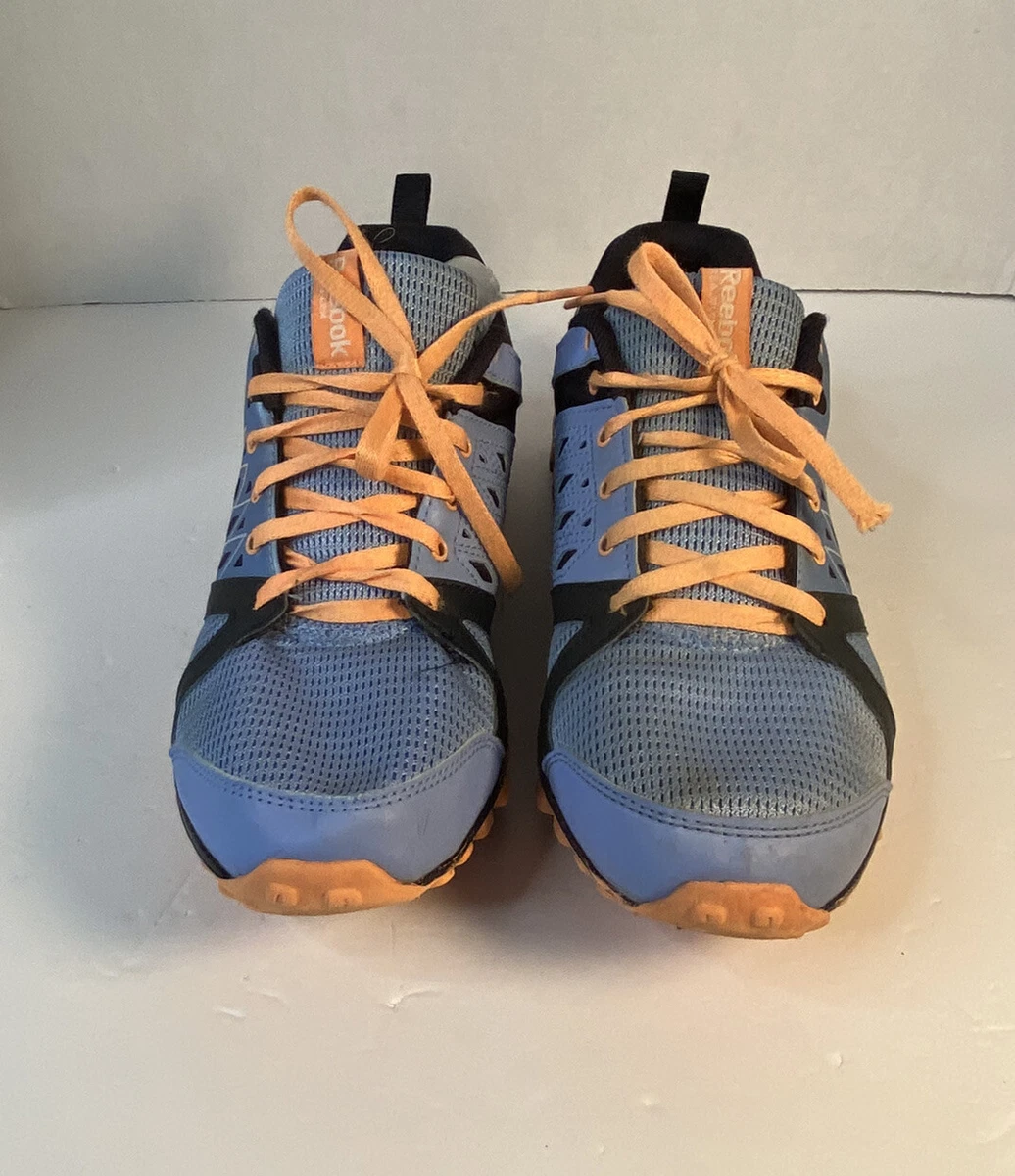 Reebok 3D Fuse Frame Women s Blue Orange Running Sneaker Shoes Size 7.5
