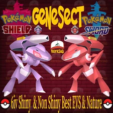 Pokemon Sword & Shield Genesect 6IV 🌟Shiny🌟 & Non Shiny Best EVs & Nature