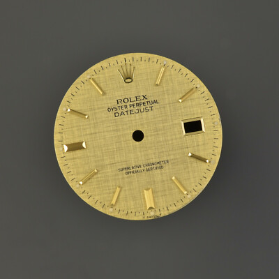 ROLEX Original Zifferblatt DATEJUST 16013 16018 16233 3035 3135 DIAL GOLD 36mm 