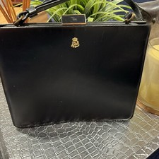 BIENEN-DAVIS WOMEN HANDBAG PURSE BLACK VINTAGE MEDIUM EEUC