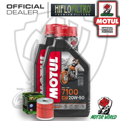 Set Service 2 Liter Öl MOTUL 7100 20W50 Filter Suzuki Dr 125 Se Raider 1996