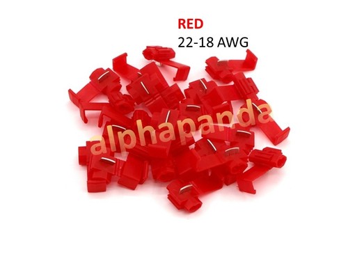 100x Quick Wire Splice Connector Assortment No Strip Wiring Connections 22-10AWG - Picture 4 of 9