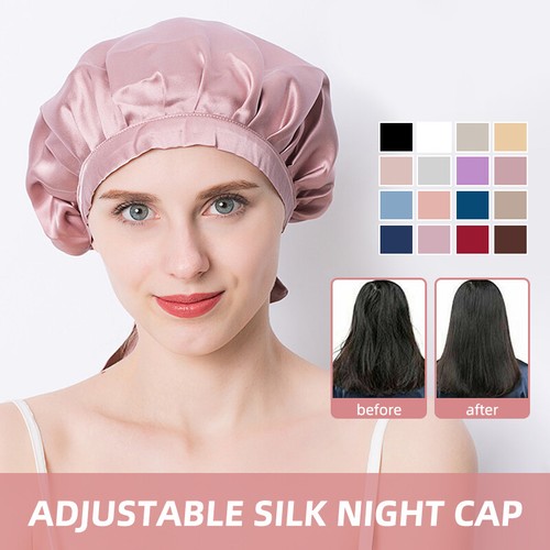Mulberry Silk Sleep Hair Hat Care Satin 