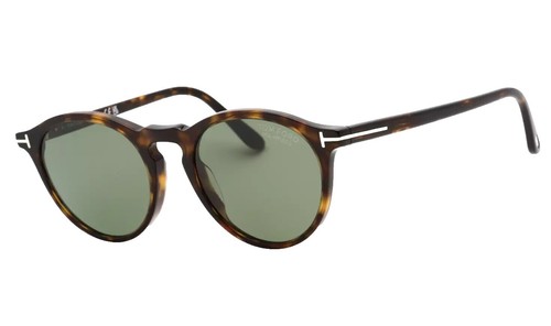 Tom Ford SARI 690 84X Clear Green / Blue Sunglasses TF690-84X 52mm
