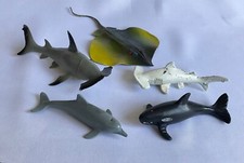 Lot Of 5 Plastic Sea Life Animals Figures Unbranded