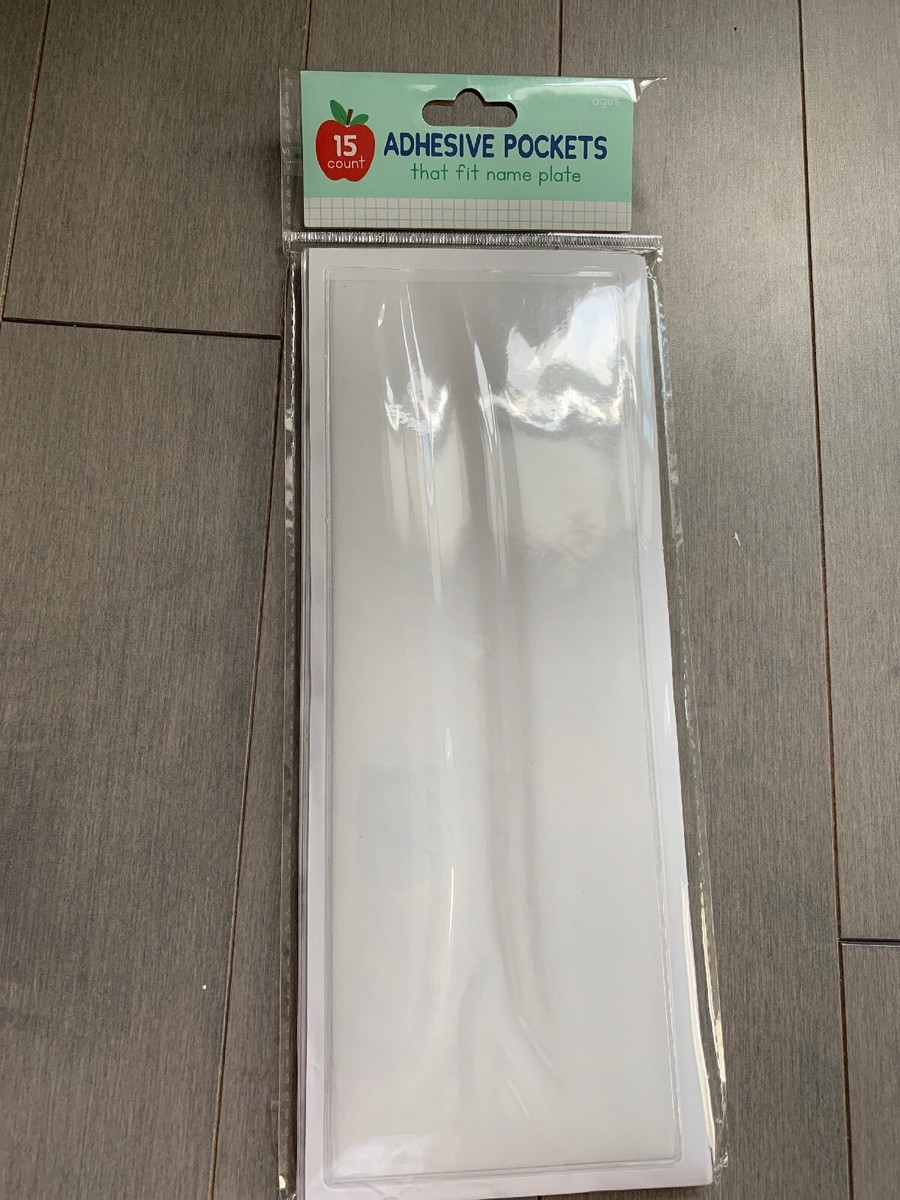TARGET Adhesive Large Plastic Rectangle Label Pockets 15 ct Bullseye