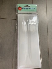 TARGET Adhesive Large Plastic Rectangle Label Pockets 15 ct Bullseye