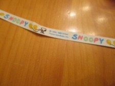 Vintage Offray Ribbon Snoopy Woodstock 10 Yds Grosgrain Yellow Balloons Rare HTF
