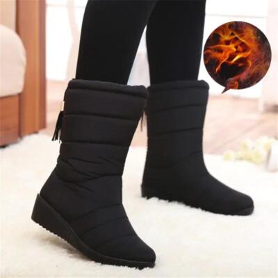 Botas De Invierno Para Mujer Zapatos De Nieve Impermeable Cálidas Botines