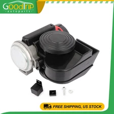 Fits Motorcycle Yacht Boat SUV Air Horn 12V Electric Dual Tone Compact 130DB