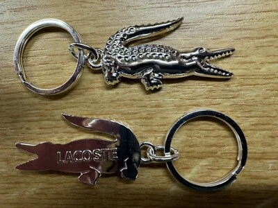 TOP! ORIGINAL LACOSTE PARFUMS SCHLÜSSELANHÄNGER, KROKODIL, VERCHROMT, NEU IN OVP