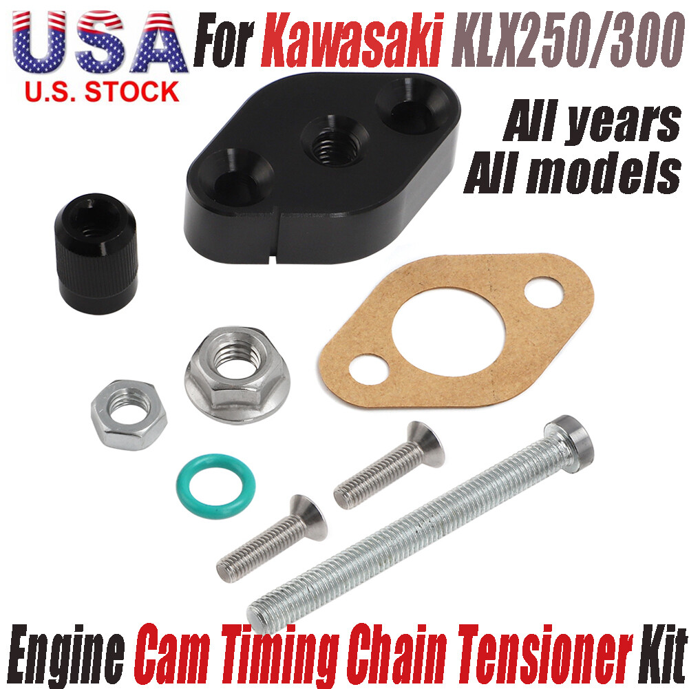 Engine Manual Cam Timing Chain Tensioner & Gasket For ALL Kawasaki KLX250 KLX300