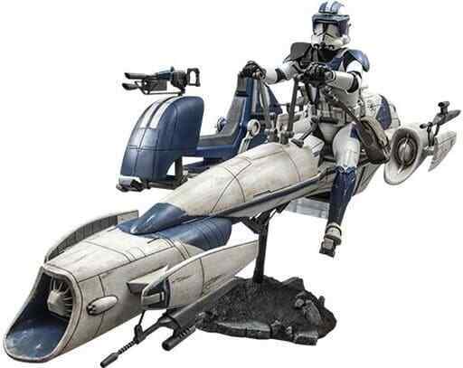 Heavy Weapon Clone Trooper Barc Speeder with Sidecar Star Wars: The ... Figure