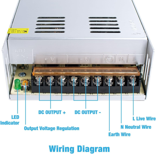 12V 30A 360W Universal Power Supply AC 110V/220V to DC 12V Regulated - Picture 4 of 12