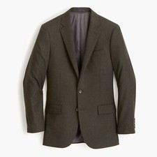 J.Crew Ludlow Suit Jacket in Italian Herringbone Flannel Wool  36S  550