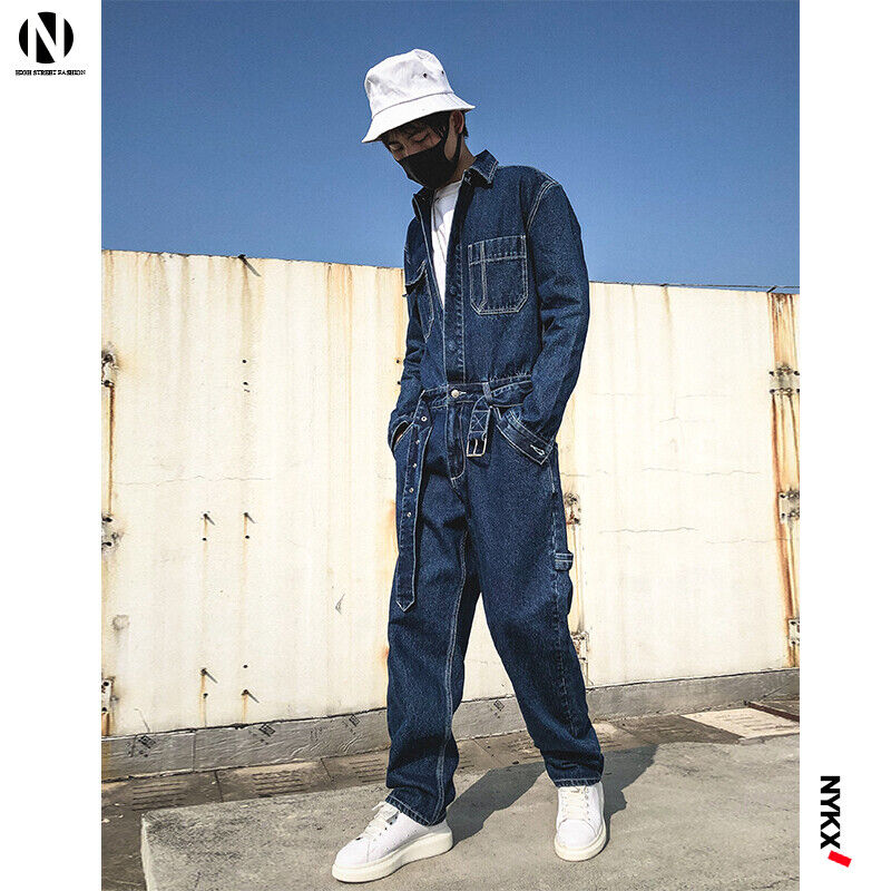 Mens Vintage Jumpsuit Denim Coverall Overalls Jeans Pants Siamese Trousers Hot Mens Vintage Jumpsuit Denim Coverall Overalls Jeans Pants Siamese Trousers Hot