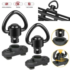 2Pc Quick Release Sling Swivel Mount Traditional Sling Mount for Two Point Sling