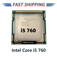 Intel Core i5-760 Quard-Cores 2.8GHz 4 Thread 8MB LGA 1156 Desktop Processor 95W