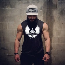 Stringer Tank Top Men Bodybuilding and Fitness Vests Cotton Singlets Muscle Tops