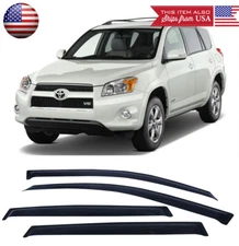 Out-Channel Window Visor Sun Vent Rain Wind Guard Shade For 06-12 Toyota RAV4