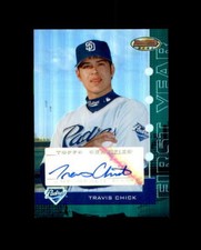 Travis Chick 2005 Bowman Best Green 011/399 Autograph Padres