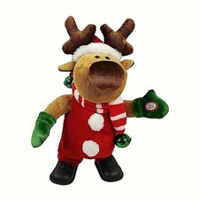 Animated Christmas Reindeer Dan Dee Musical Lights Jingle Bells Plush