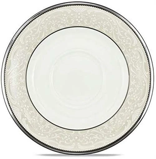 Noritake 263962 Bone China Silver Palace Saucer Plate - Image 2 of 2