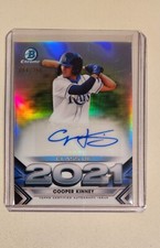 2021 Bowman Draft Cooper Kinney Class Of 2021 Auto #'d /250 - Tampa Bay Rays