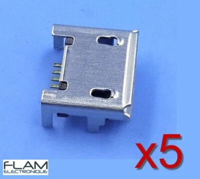 5x connecteur à souder micro USB type B femelle / 5pcs female connector solder - Photo 1/4