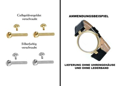 Schraubstege Mittelbandstege Uhrbandstege Gehäusestege Stegschraube Gewindesteg