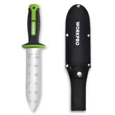 WORKPRO Hori Hori Garden Knife 7" Stainless Steel Blade Cutting Edge Garden Tool
