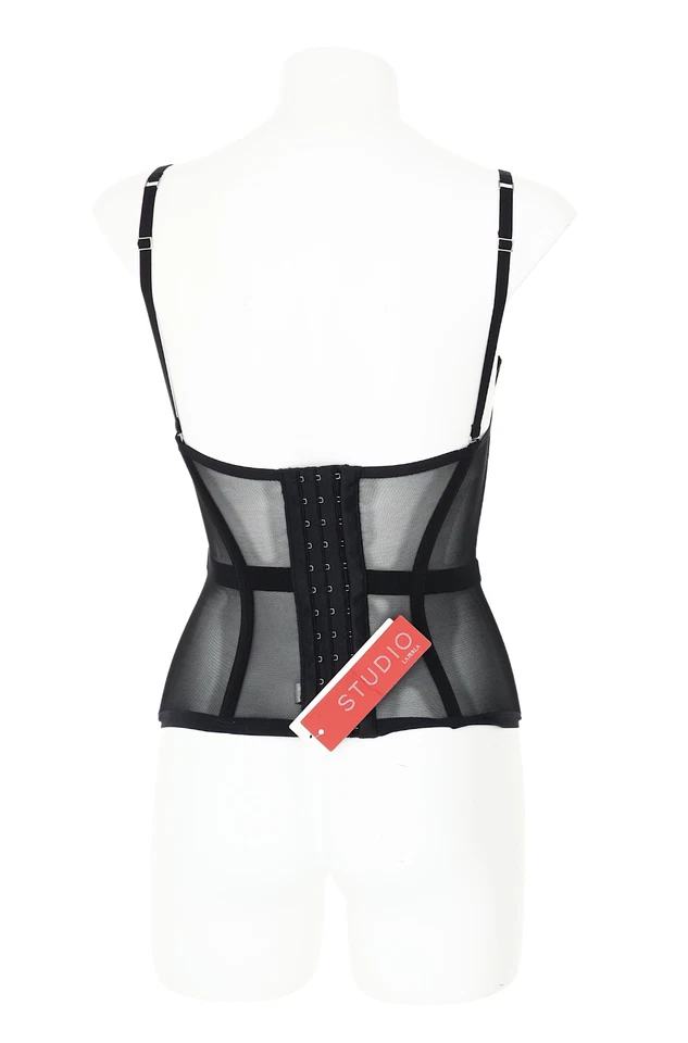 Bustier La Perla 'Evelina' Negro Long Line L120829 Talla 34B Foto 3 de 3