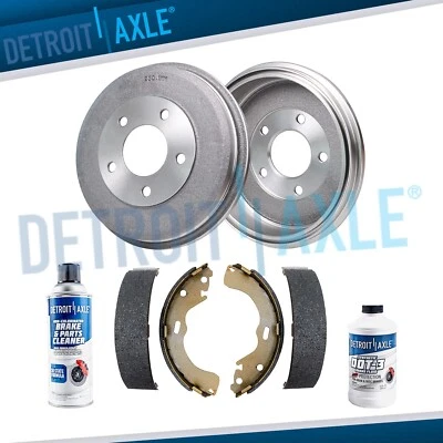 Rear Brake Drums + Ceramic Shoe for 2001 2002 2003-2007 Escape Tribute Mariner - Bild 1 von 4