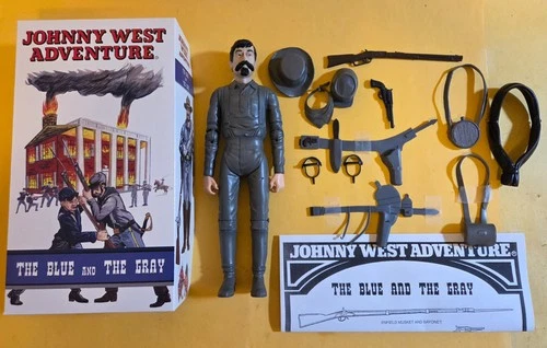 Confederate General Beauregard + 17 Accessories Box Manual Marx Civil War West