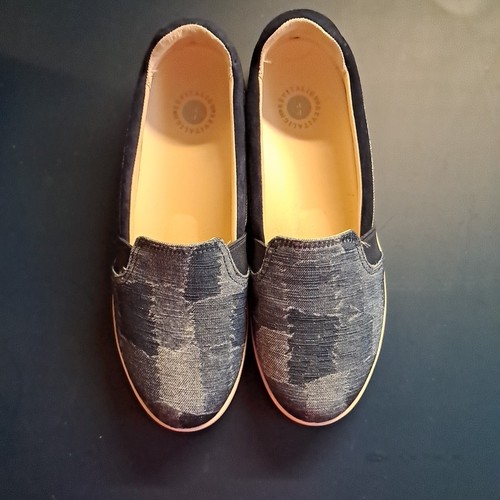 Revitalign Orthotic Stonewashed Patchwork Denim Slip-Ons Size US 11D - Picture 4 of 15