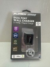 Dual Port Wall Charger Platinum Series 2.1 AMP/Rapid Charger I PHONE iPad